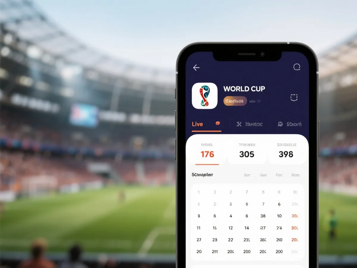 世界杯app 手机界面预览